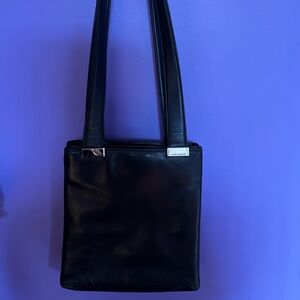 Nine West black purse 9”x9” used